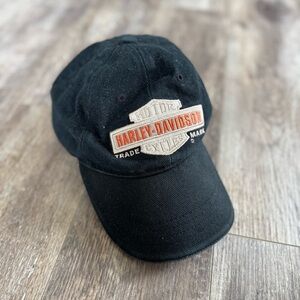 Harley-Davidson Corduroy Black Cap with Leather Detail